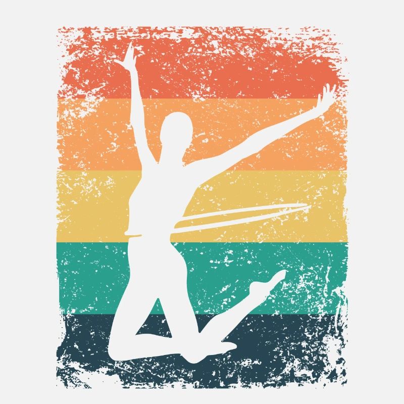 Gymnast Mature Retro Rhythmic Gymnastics