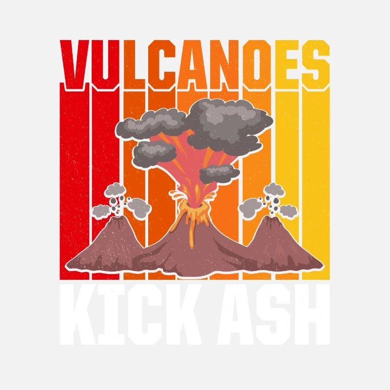 Volcans rétro Kick Ash Geologist Vintage Volcano