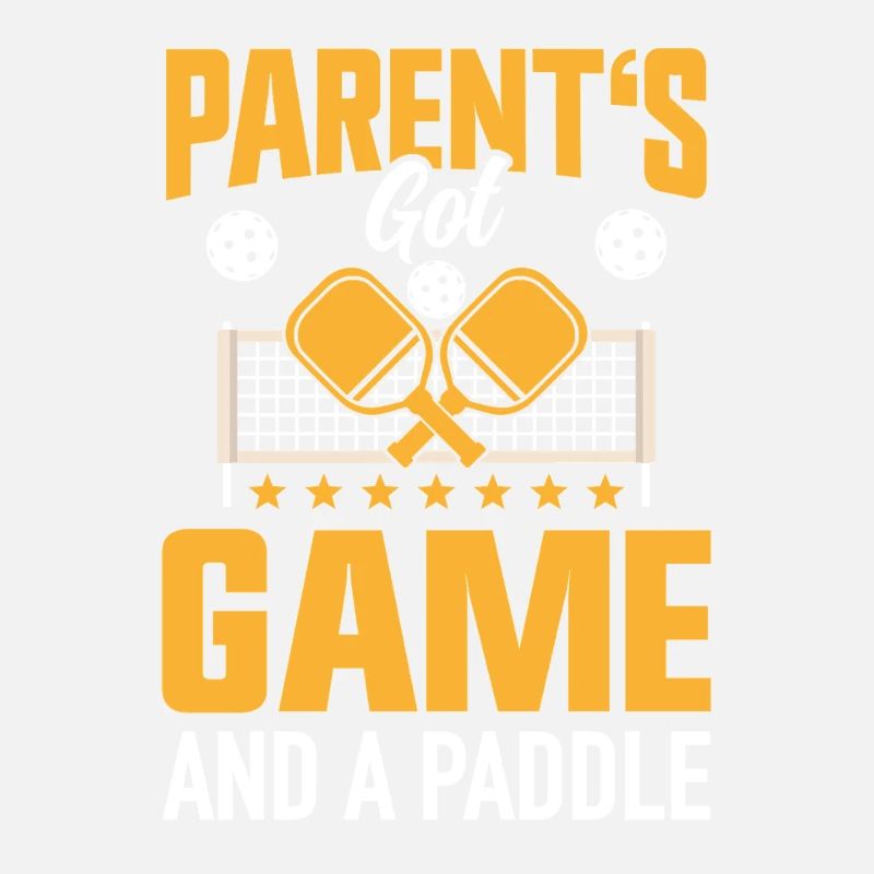 Pickleball Eltern Paddleball Mama Papa Paddle