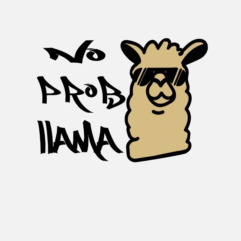 Cooles Lama Alpaka No Prob Llama Fun Spruch Gesche