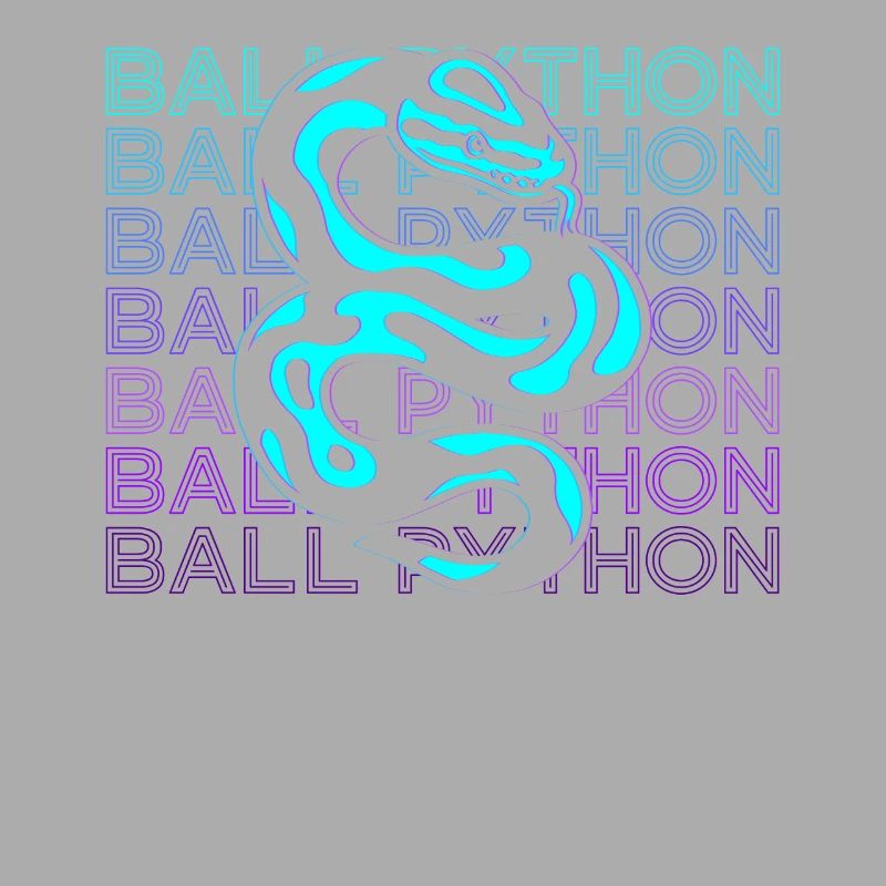Ball Python Snake Retro Gift