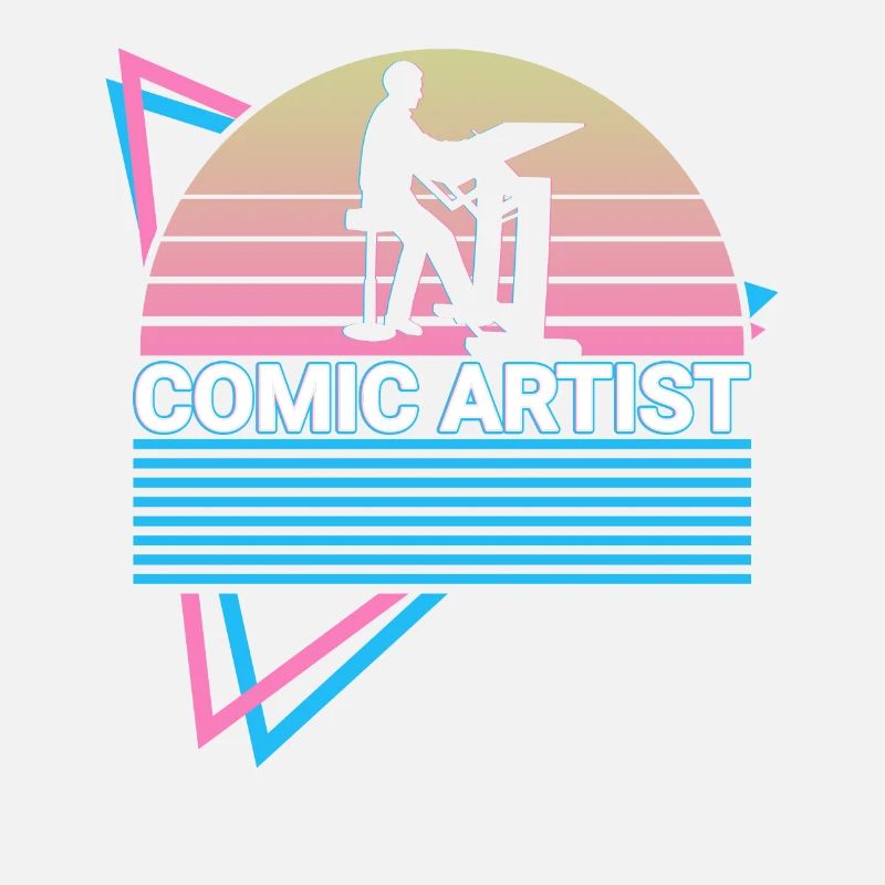 Dessinateur de bande dessinée rétro