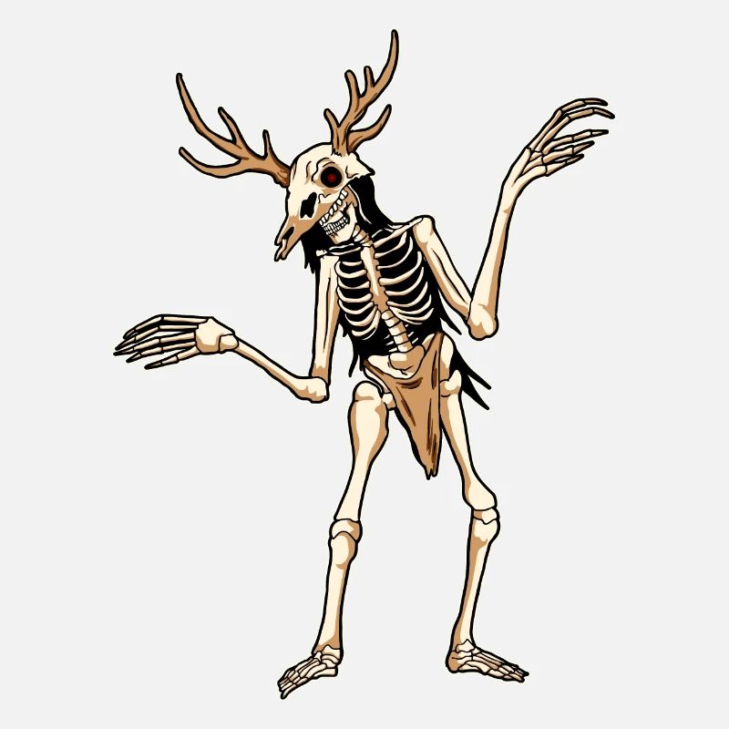 Cryptidcore Esthétique Wendigo Squelette