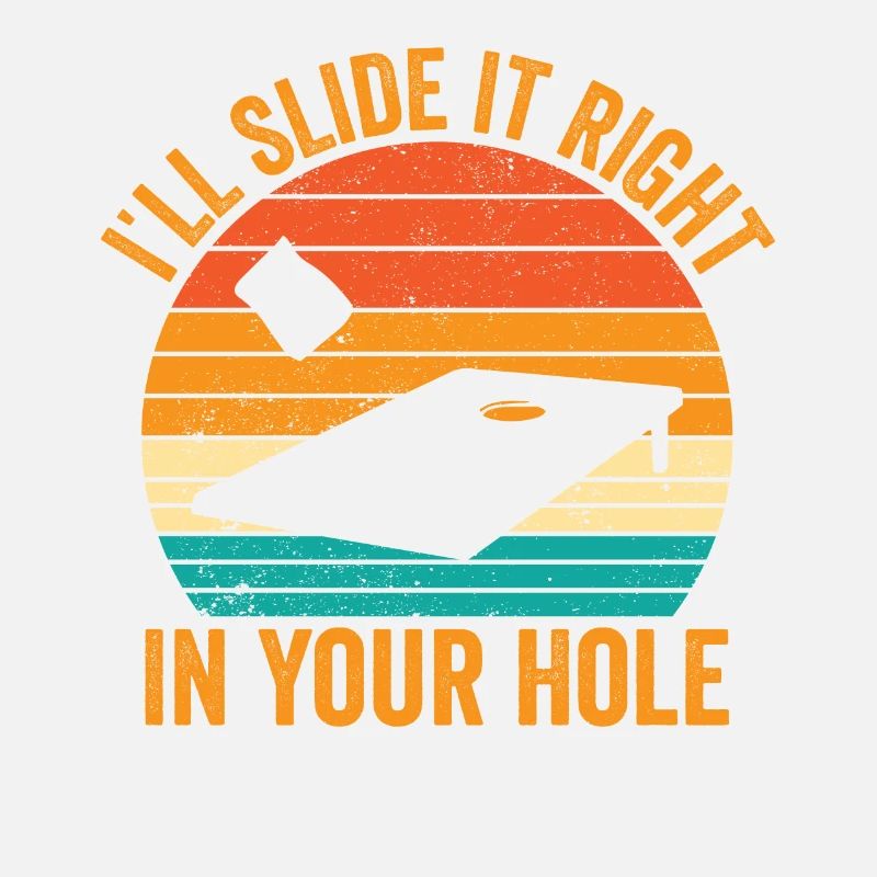 Funny Cornhole Corn Hole Retro