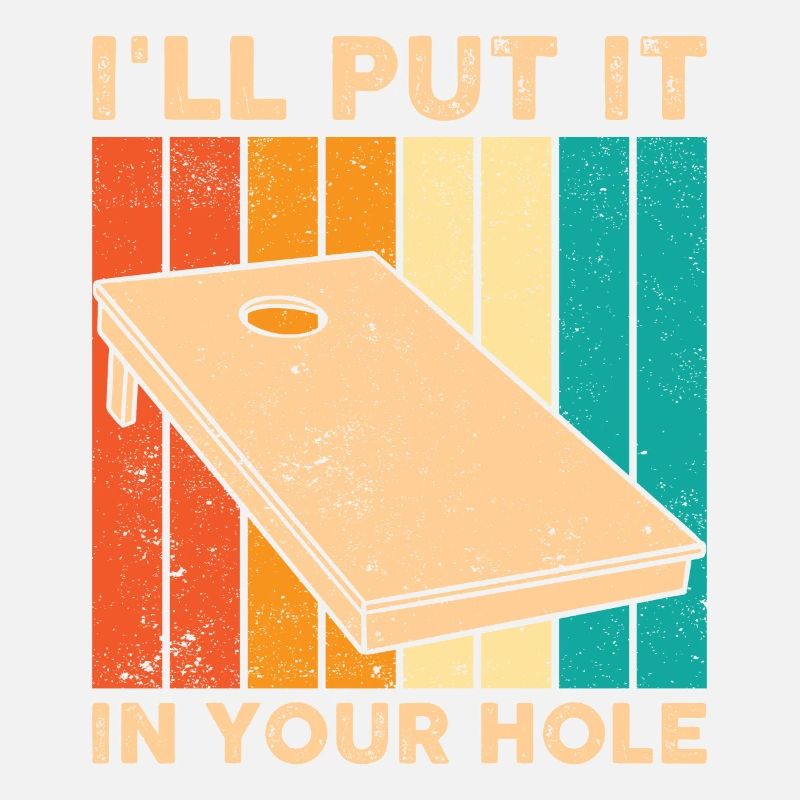 Funny Cornhole Corn Hole Retro