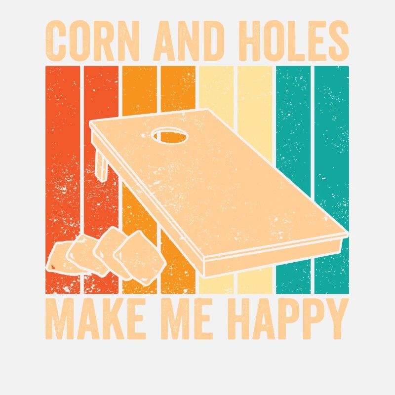Funny Cornhole Corn Hole Retro