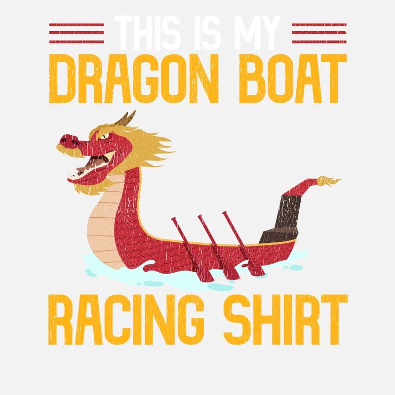 Ceci est mon tapis de chemise de course de bateau-dragon