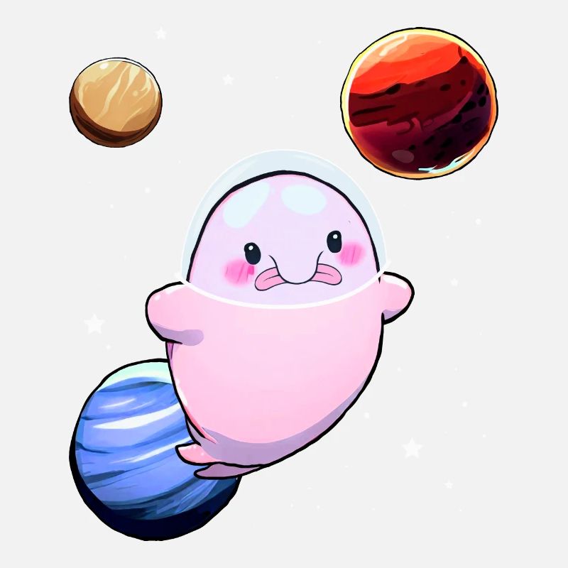Drôle Blobfish Space Astronaut Planet