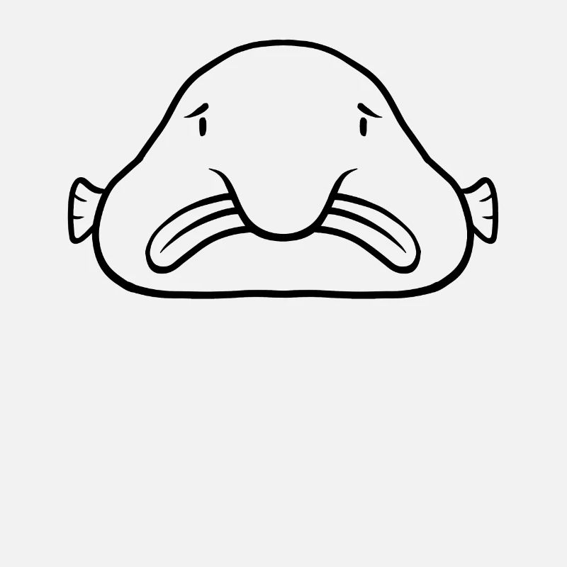 Blobfish dessin au trait