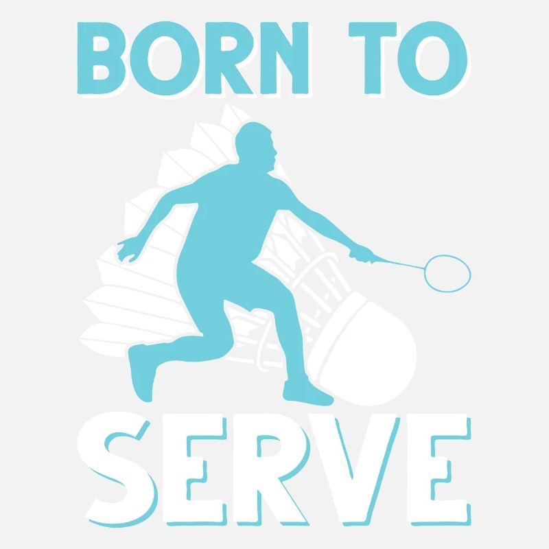 Lustiger Badmintonspieler