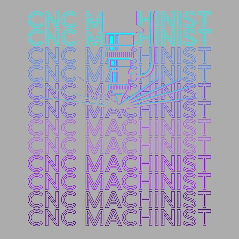 CNC Processor Machine Operator Retro