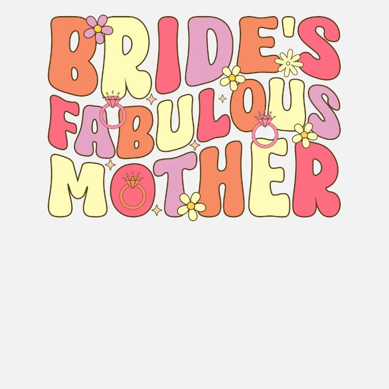 Fabelhafte Mutter der Braut Groovy Brautparty Mom