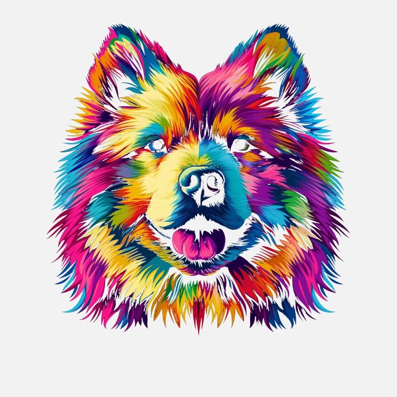 Samojeden Hund Popart