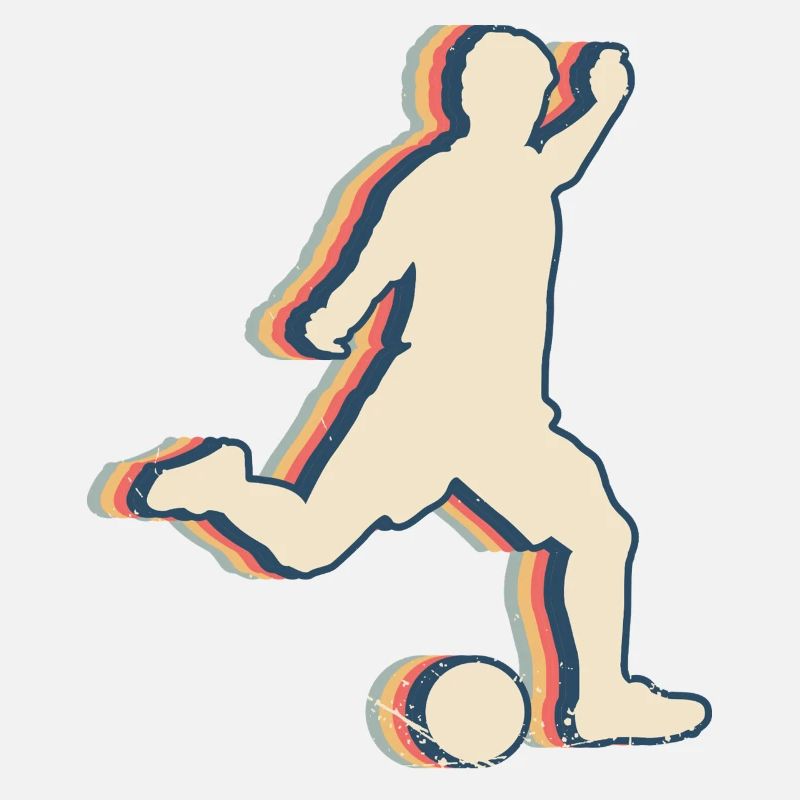 Kickball Player Team Trainer Coach Retro