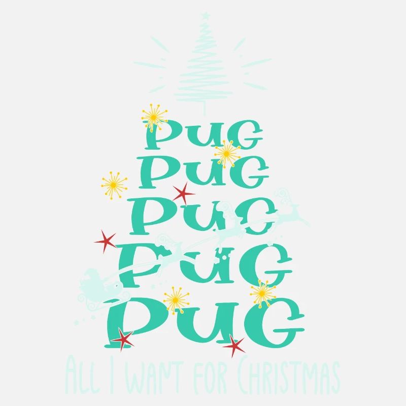 Mops Hund Weihnachten Hunderasse