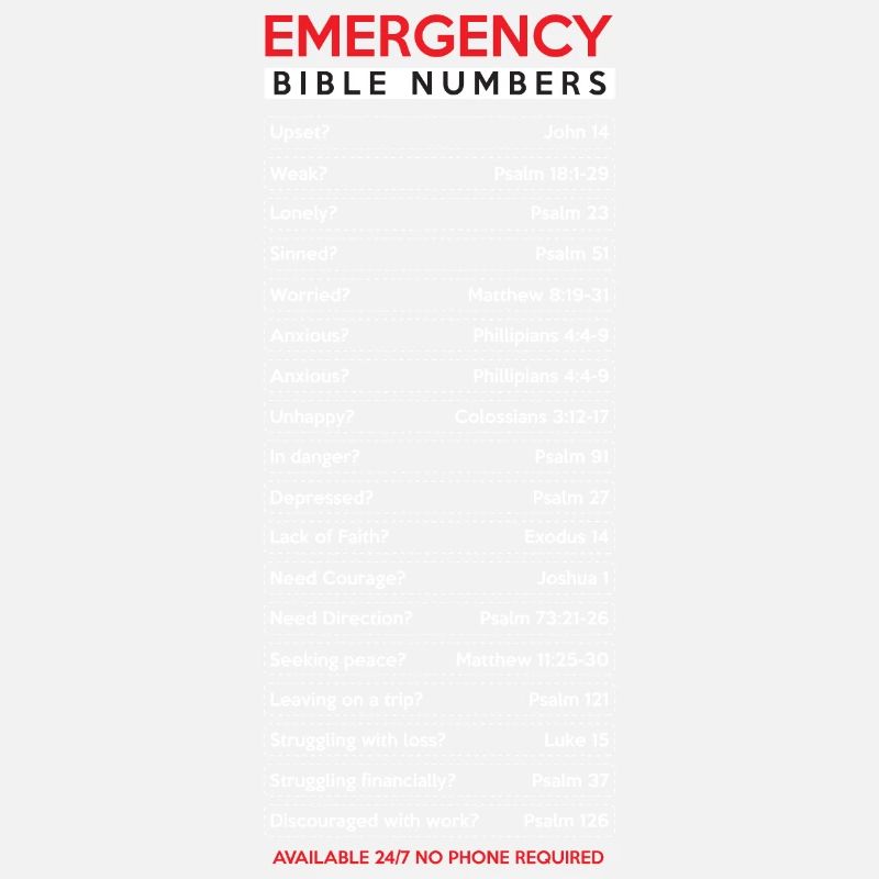 Numéros d'urgence de la bible