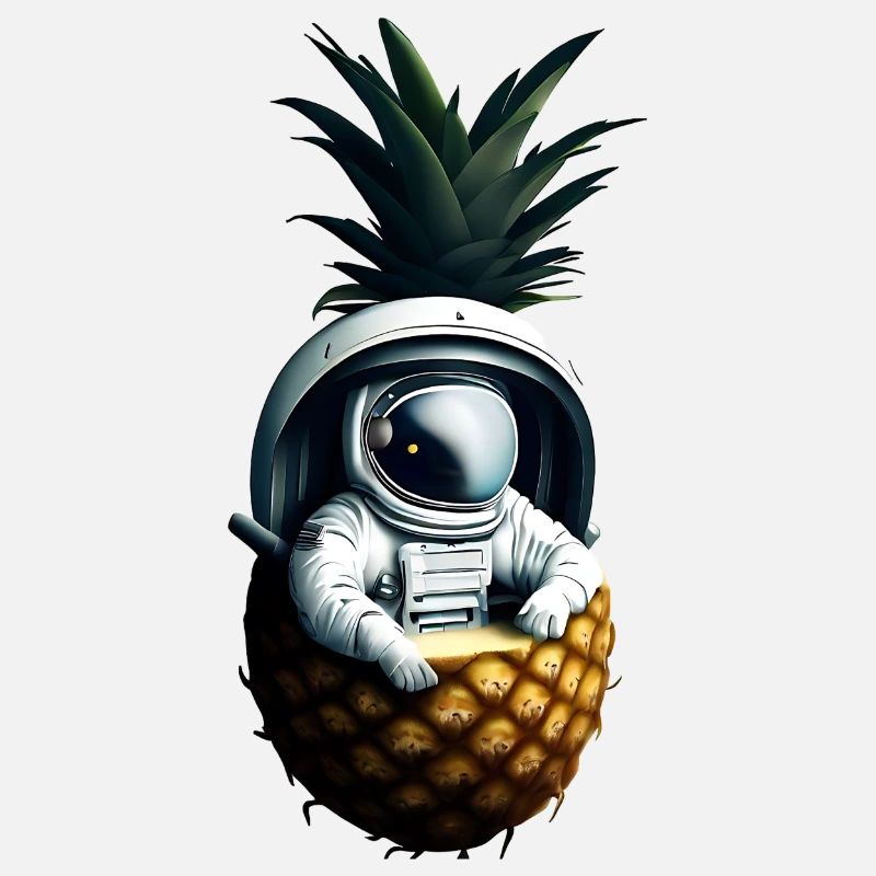 Astronaut in pineapple