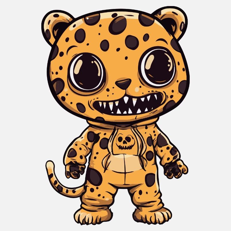 Leopard Halloween Lustig Zombie