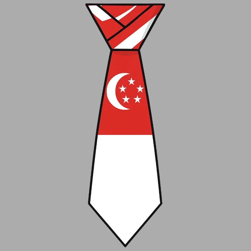 Cravate de Singapour – Conception du drapeau