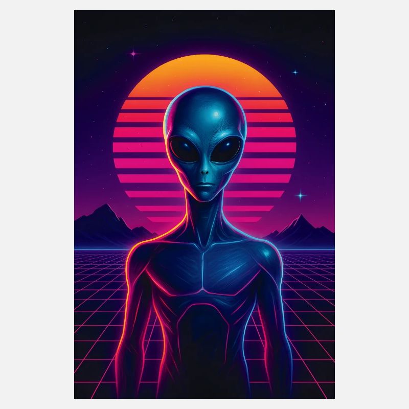 Neon Alien – 80s Future Design