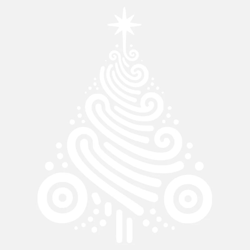 Illustration créative de sapin de Noël avec des ornements