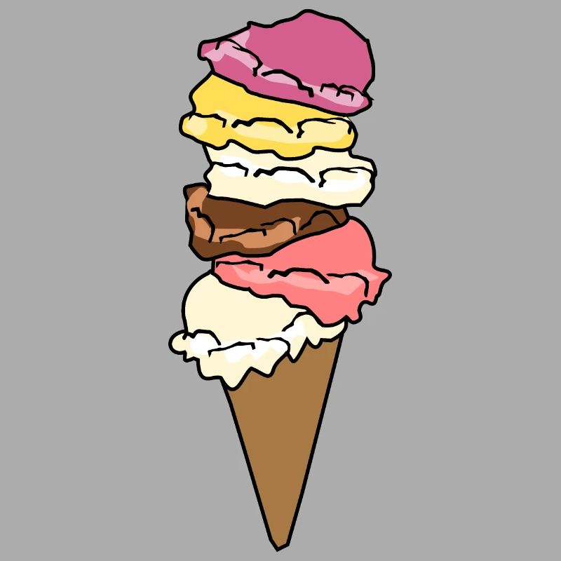 Eiscreme Eiswaffel Eis Eiskugel