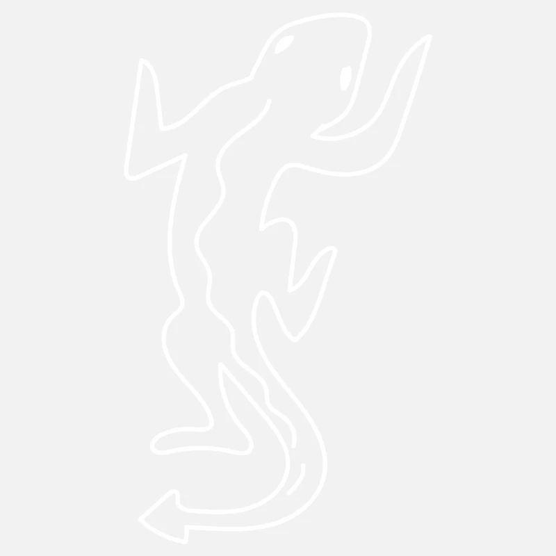 Gecko Cute Lizard Reptiles Simple Drawing