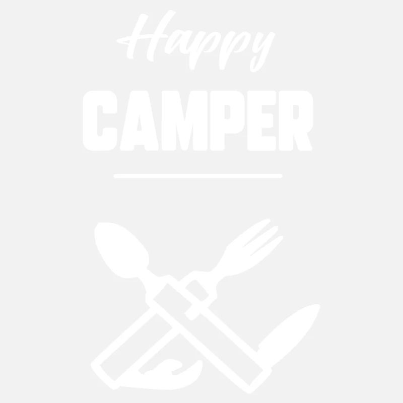 Glücklicher Camper