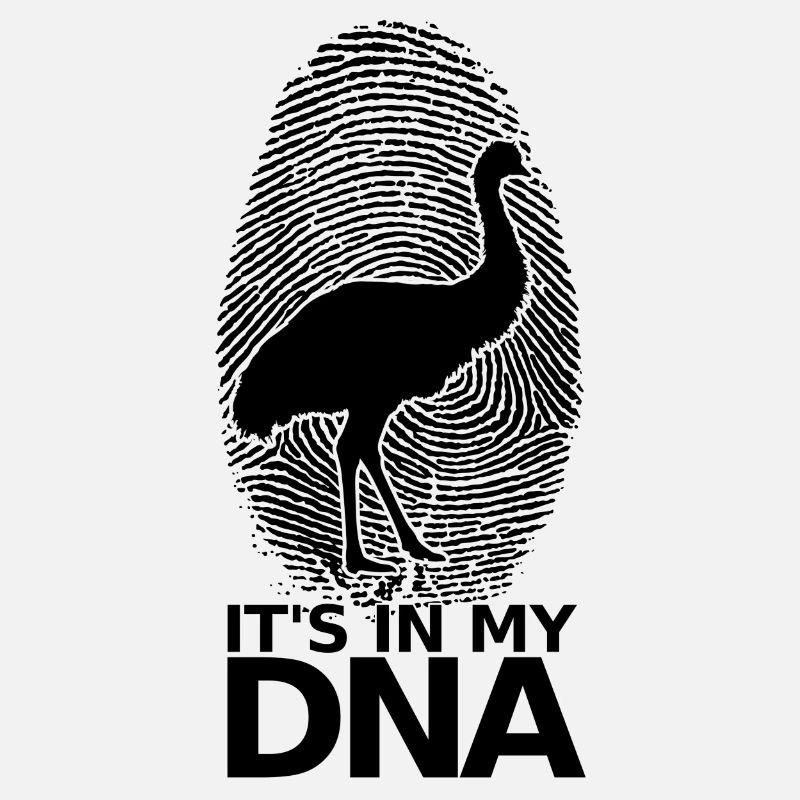 Ostrich Emu Retro Ratite Dromaius Australia