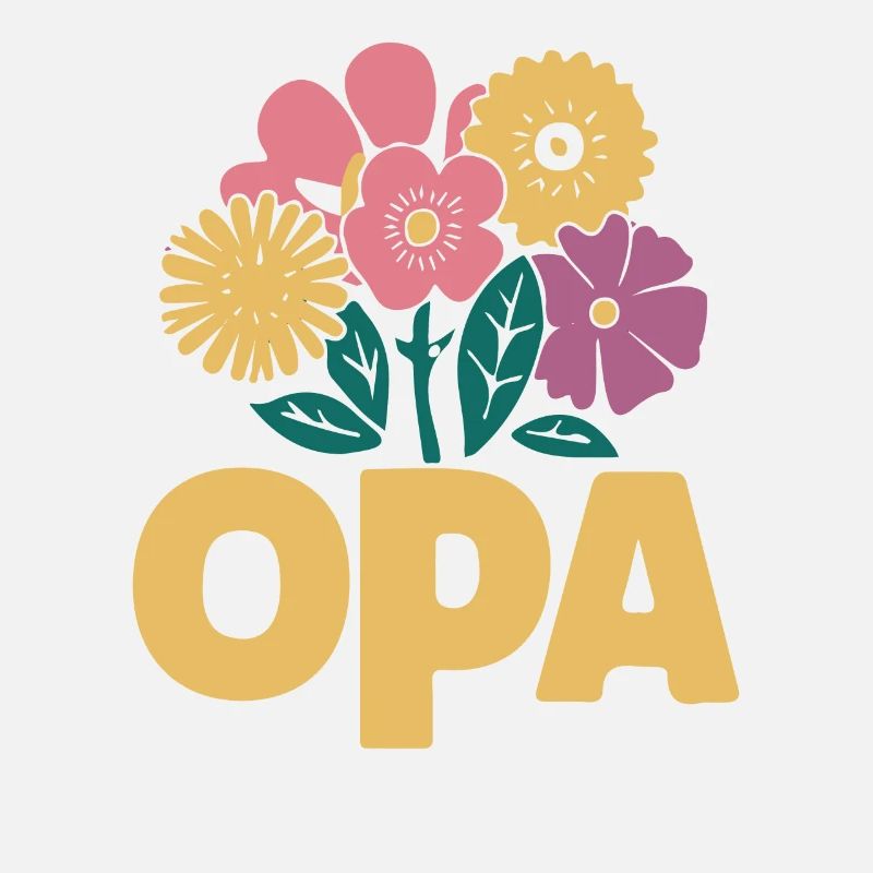 Opa Blumen Gartenfreude Geburtstag Liebe