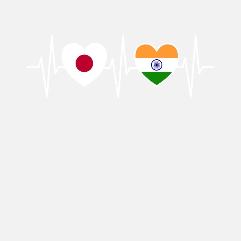 Drapeaux du Japon et de l’Inde