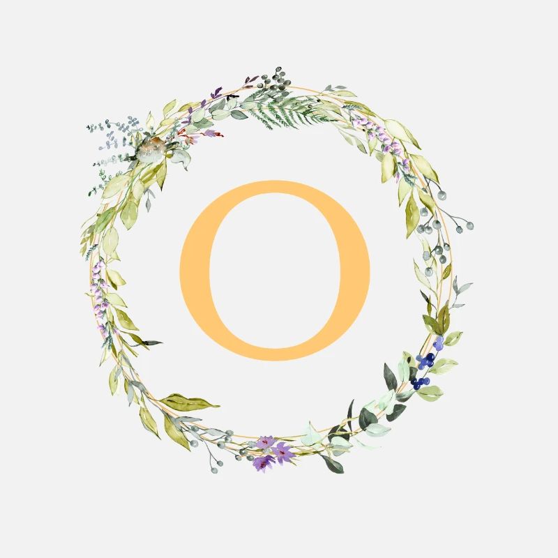 O Monogramm Eukalyptus-Kranz