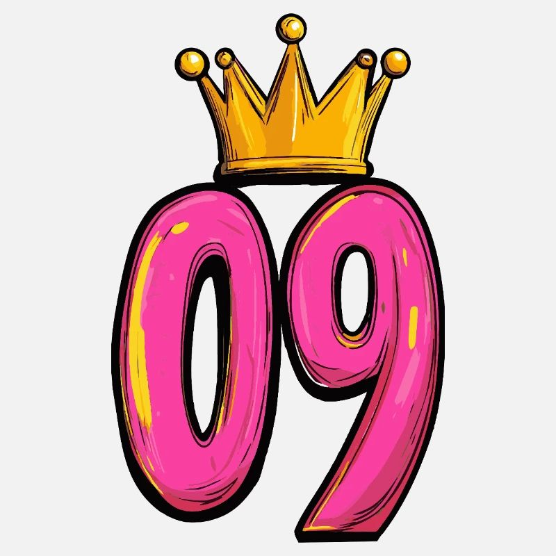 9 Numéro Jersey Couronne