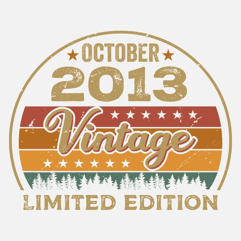 Vintage October 2013 Birthday Gift - 2013