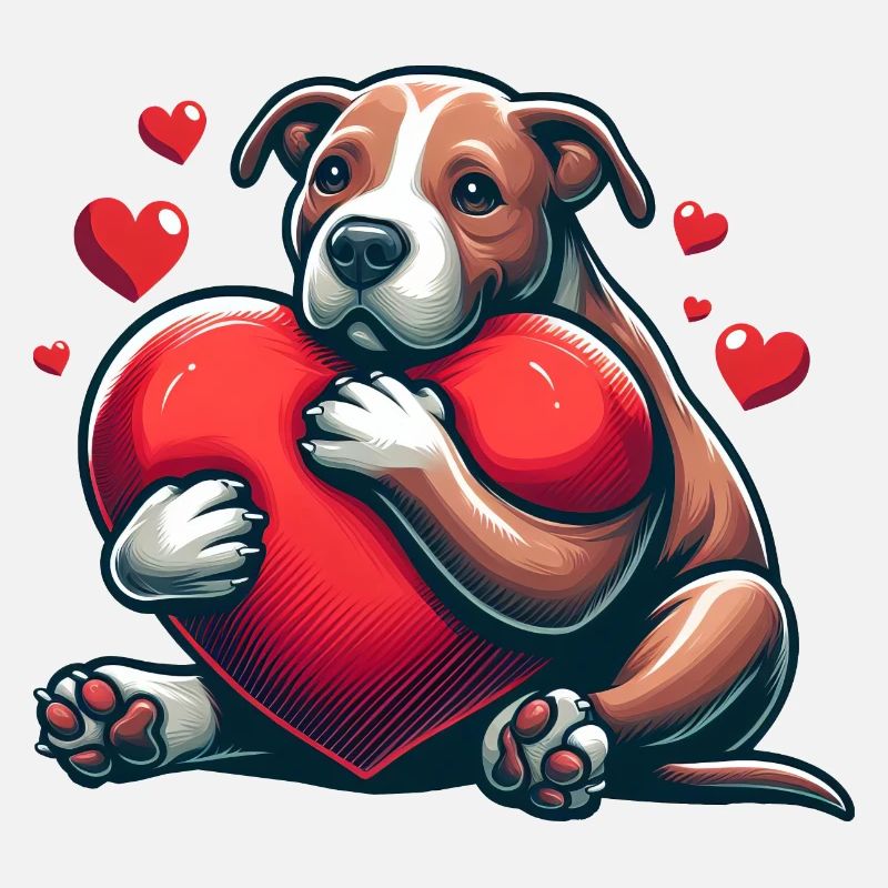 Cadeaux de Saint-Valentin Pitbull