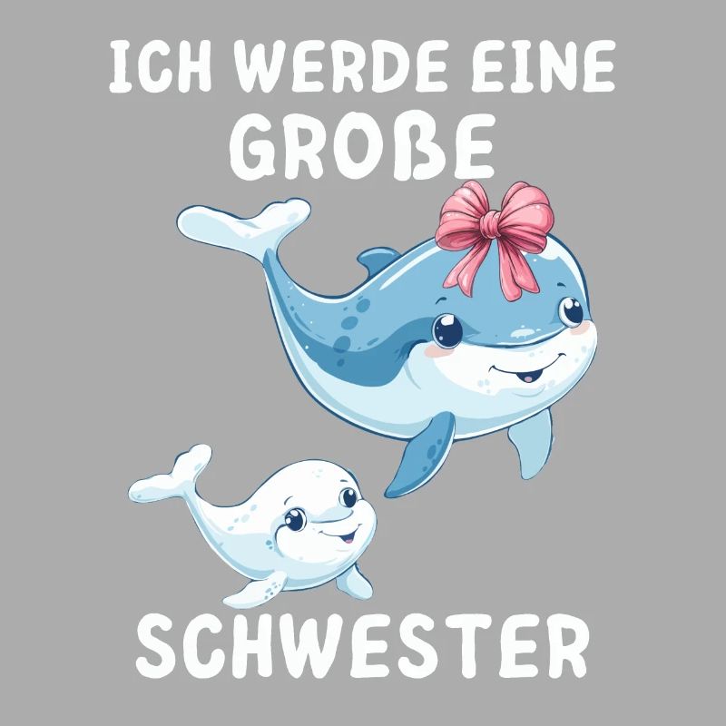 Ich werde eine große Schwester Wal