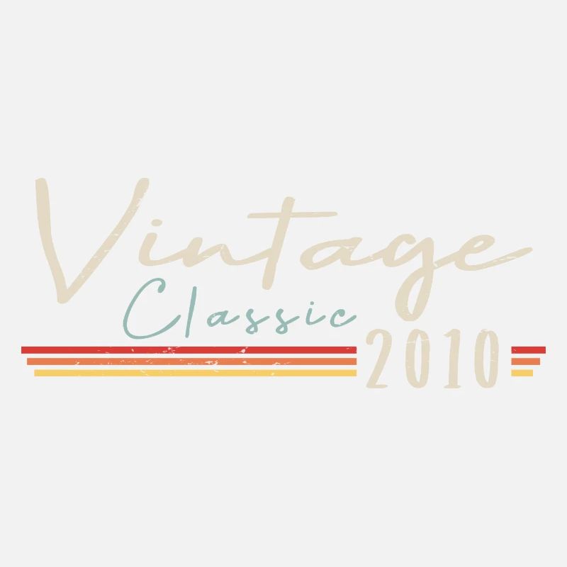 Vintage Original since 2010 Geburtstag Retro