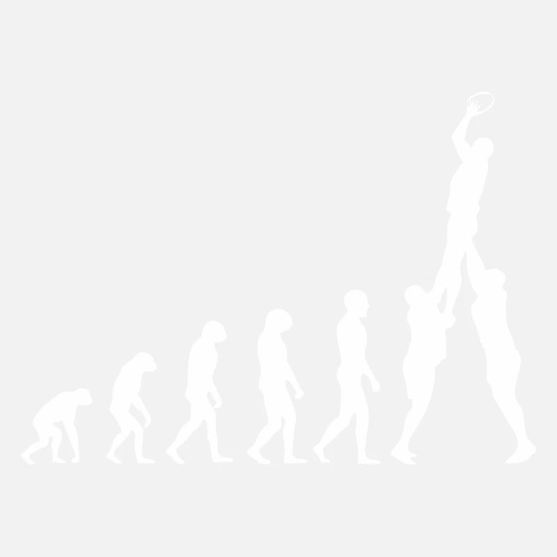 Rugby Evolution de l’homme Drôle football Évolution