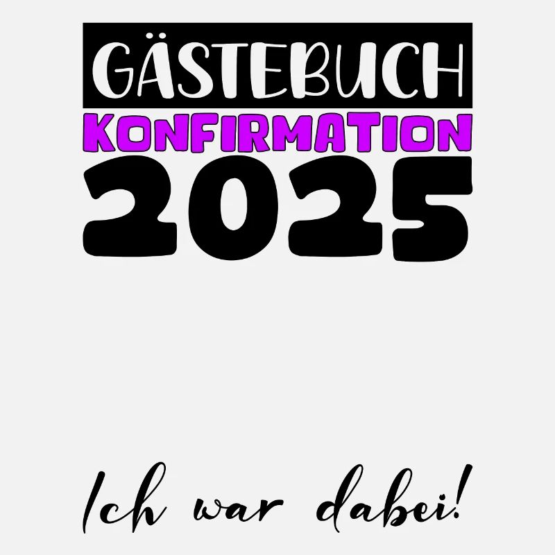 Konfirmation 2025 Gästebuch Deko Mädchen Jungen