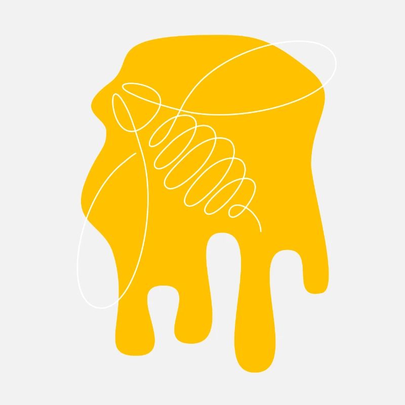 Be nice - Bee - abstrait - Art graphique