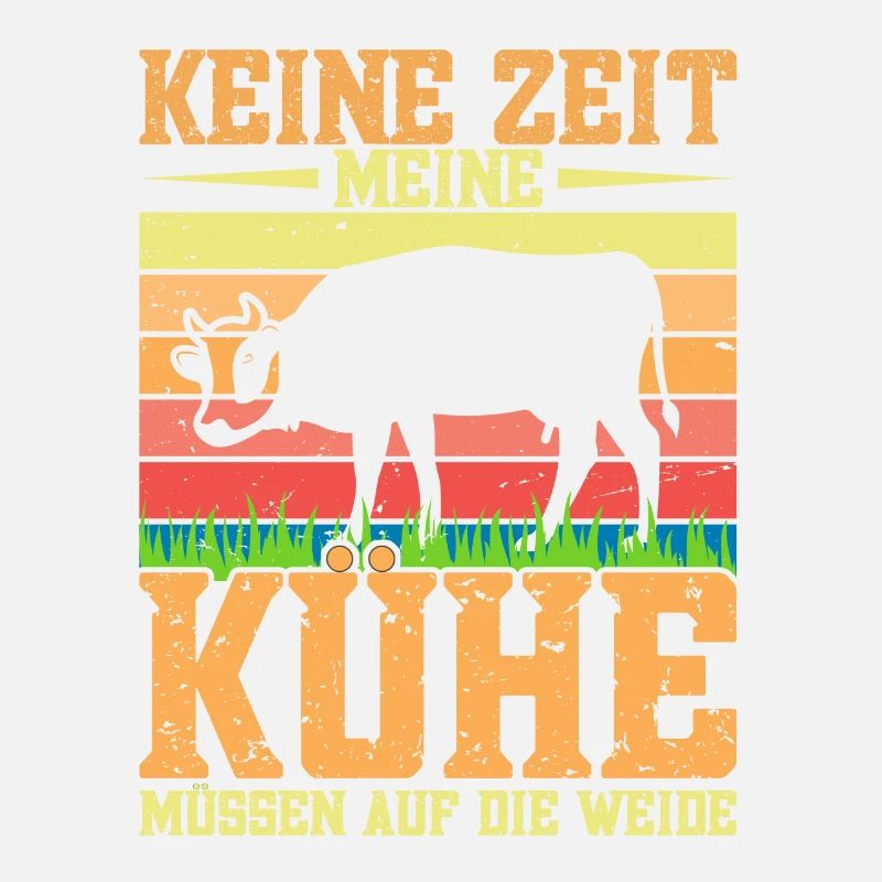Kuhbauer Kühe melken Landwirt Bauer Traktor Acker
