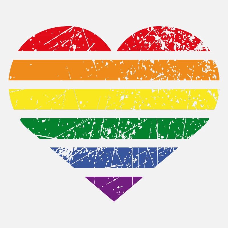 Regenbogen Herz
