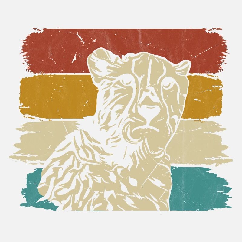 Guépard faune rétro