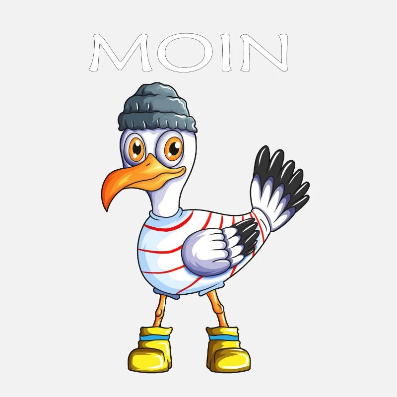 Plattdeutsche Möwe Moin Spruch Nordsee Liebhaber