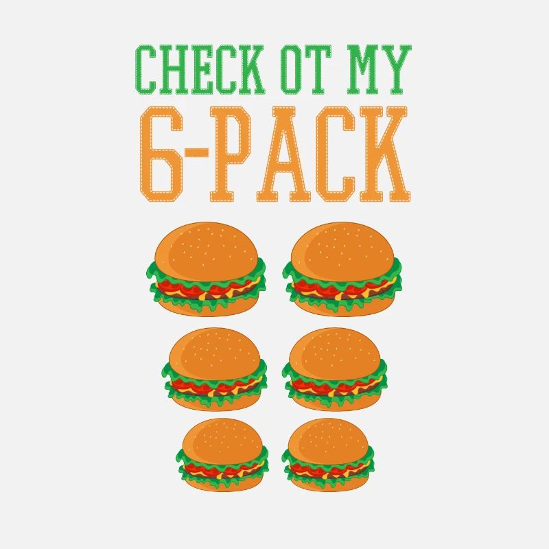 Check my 6 Pack Sixpack lustiges Burger Fastfood