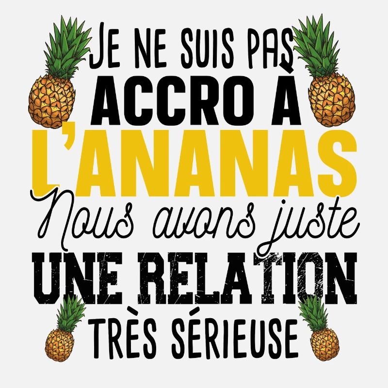 Ananas Fruit Relation Cadeau Humour Jaune Exotique