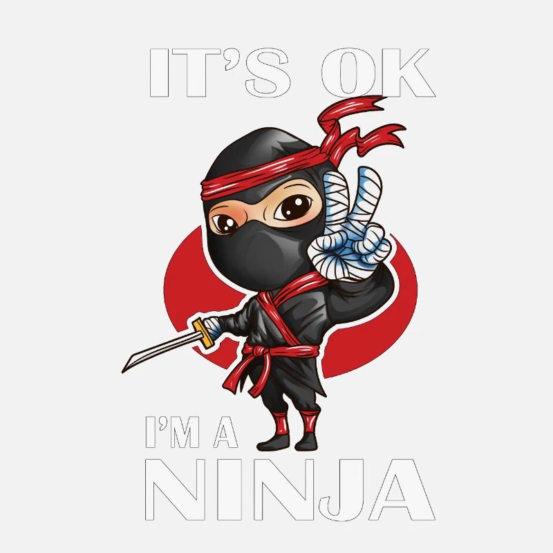 It’s Ok I'm a Ninja Kinder Kostüm Sport Training
