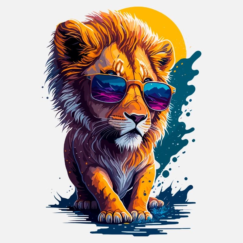 Mignon bébé lion