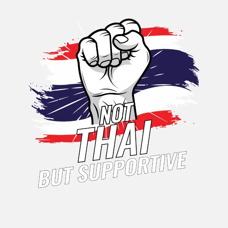 Pas thaïlandais mais pays de drapeau thaïlandais favorable
