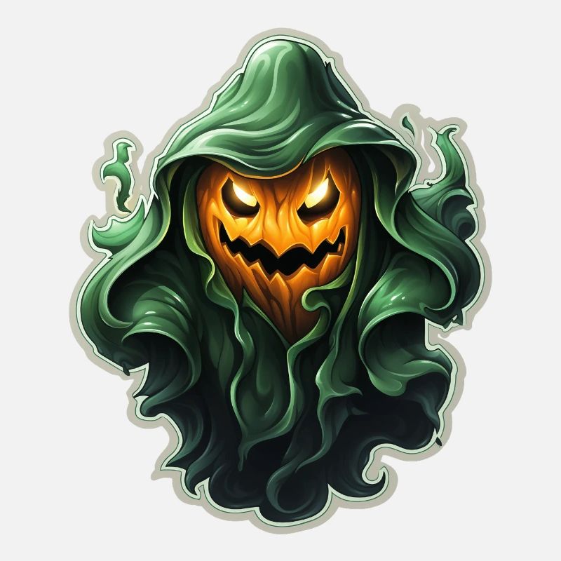 Ghost Lover Cartoon Style Halloween Ghost Spooky